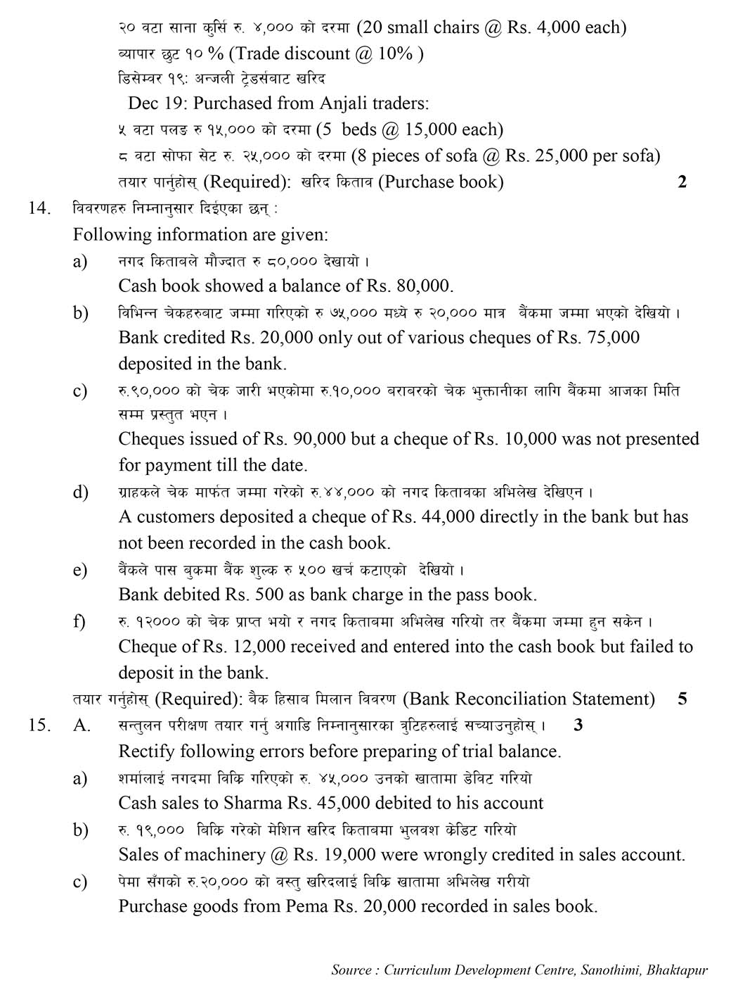 Class 11 Account Model Question - Page 3