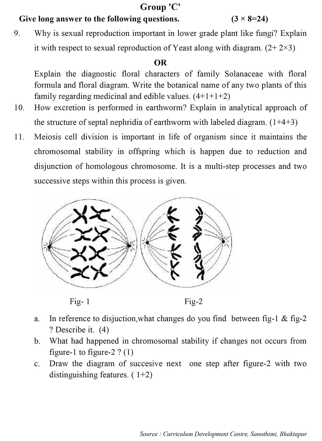 Class 11 Biology Model Question - Page 4