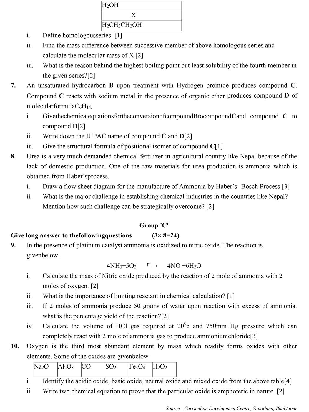 Class 11 Chemistry Model Question - Page 4