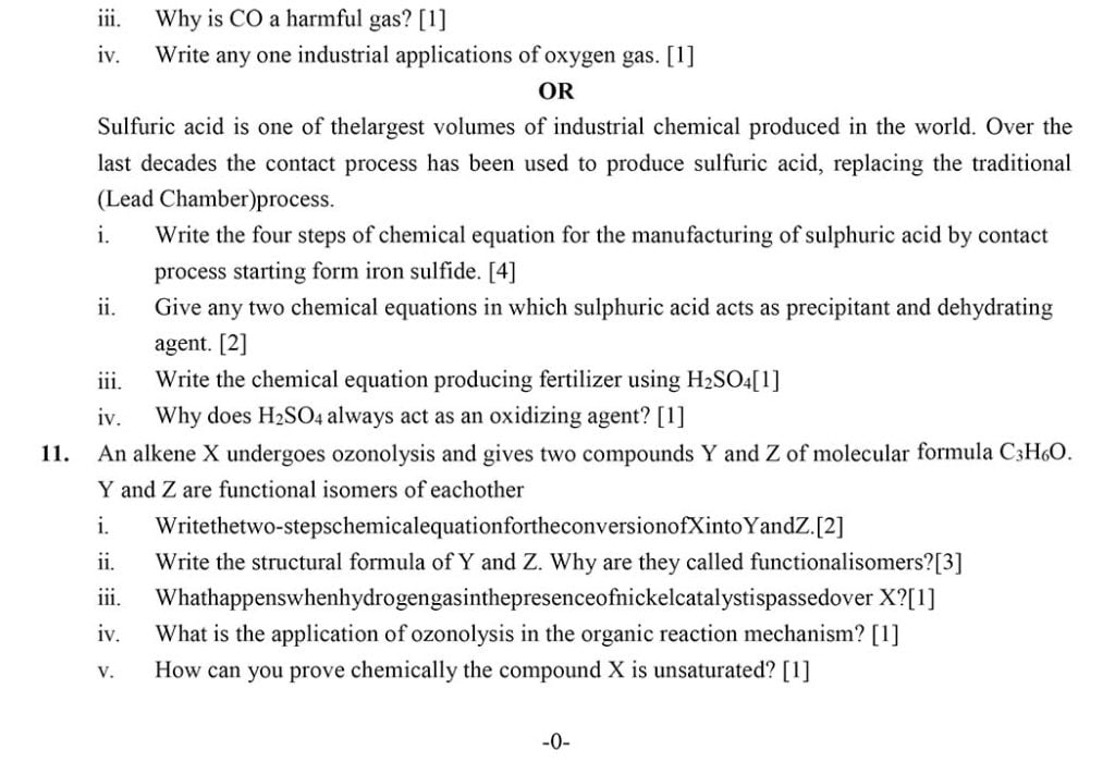 Class 11 Chemistry Model Question - Page 5