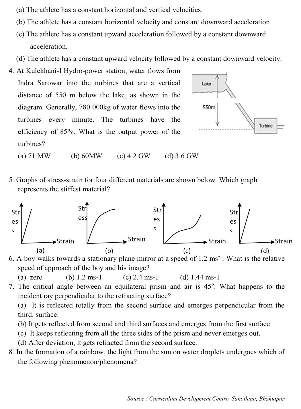 Class 11 Physics Model Question - Page 2