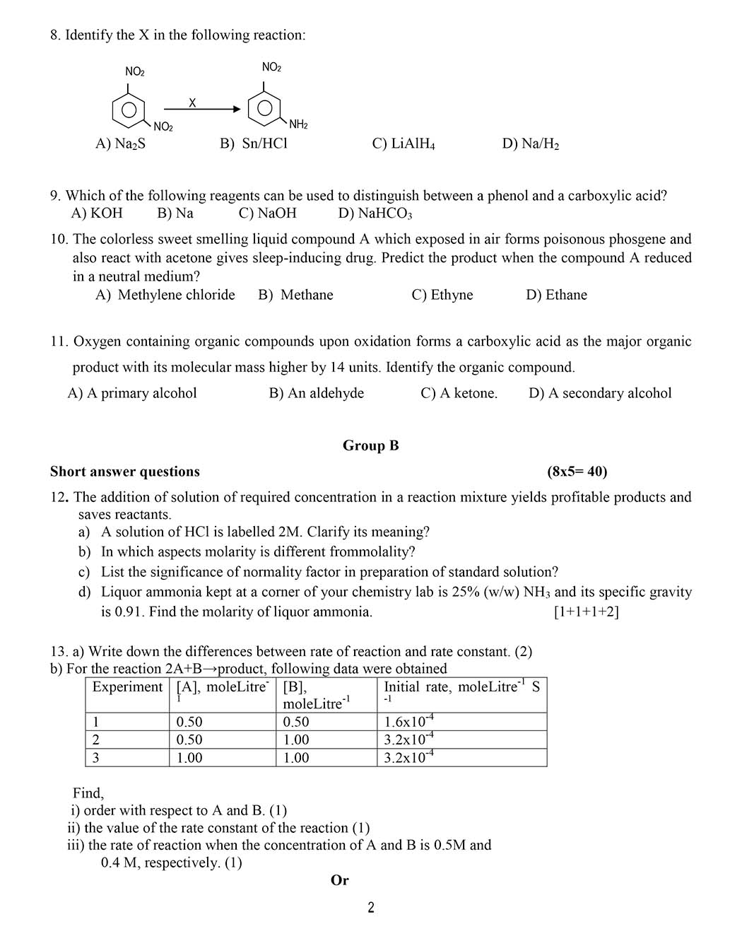 Class 12 Chemistry Model Question 2082 - Page 2