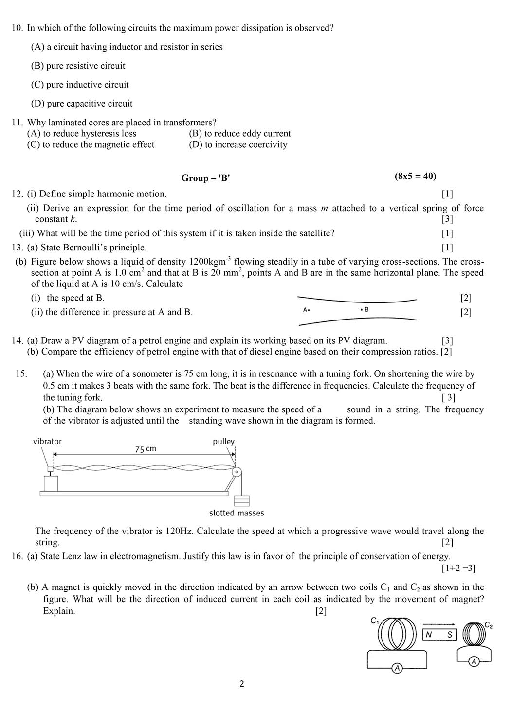 Class 12 Physics Model Question 2082 - Page 2